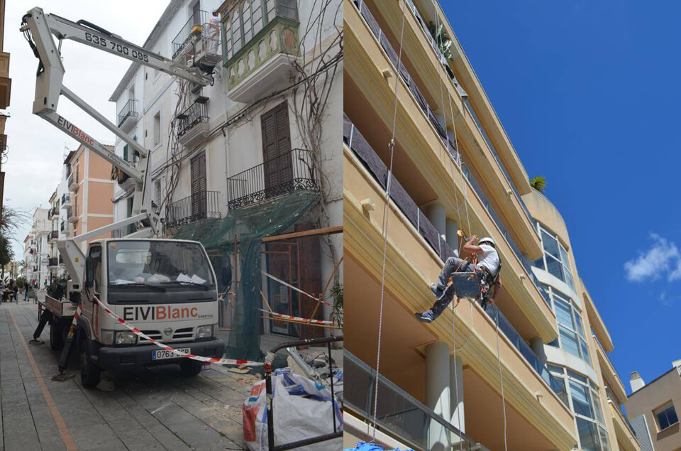 Rehabilitación y pintura fachadas de edificios